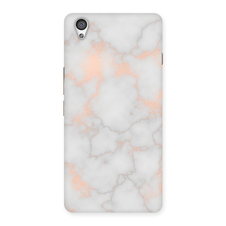 RoseGold Marble Back Case for OnePlus X