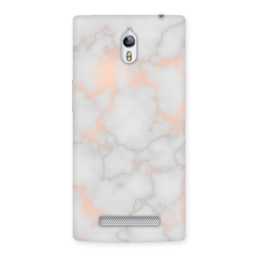 RoseGold Marble Back Case for Oppo Find 7