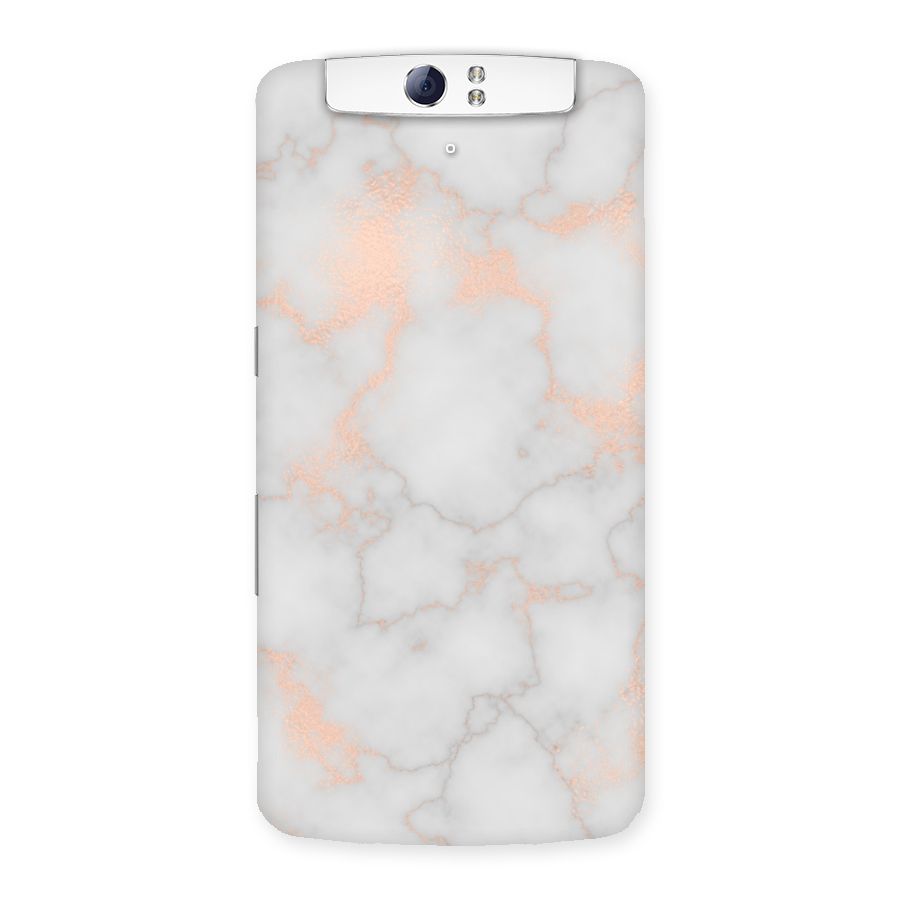 RoseGold Marble Back Case for Oppo N1