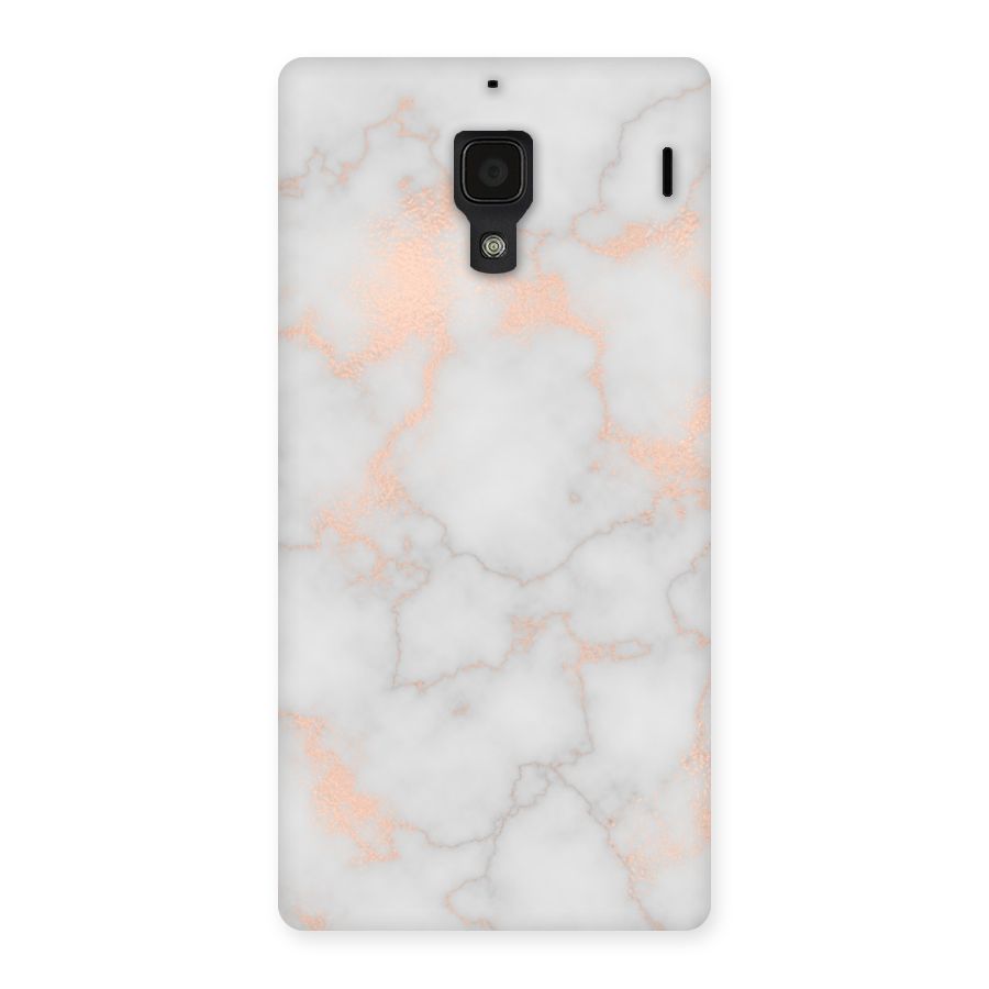 RoseGold Marble Back Case for Redmi 1S