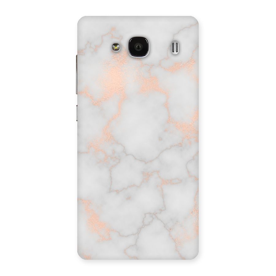 RoseGold Marble Back Case for Redmi 2s