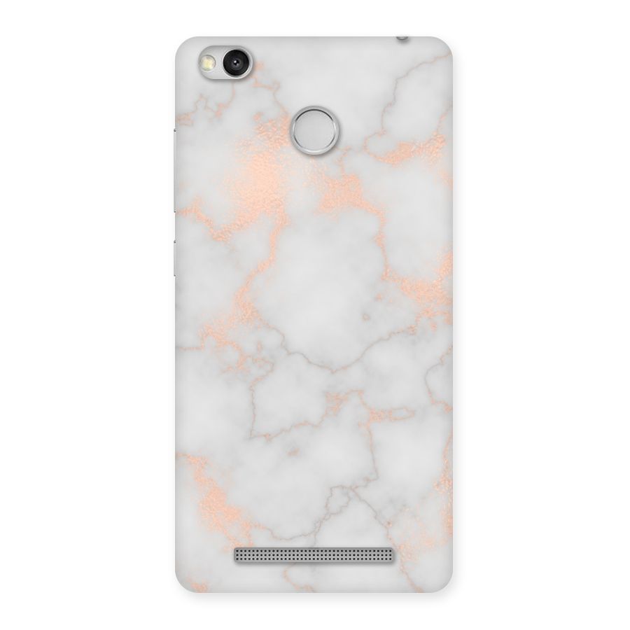 RoseGold Marble Back Case for Redmi 3S Prime