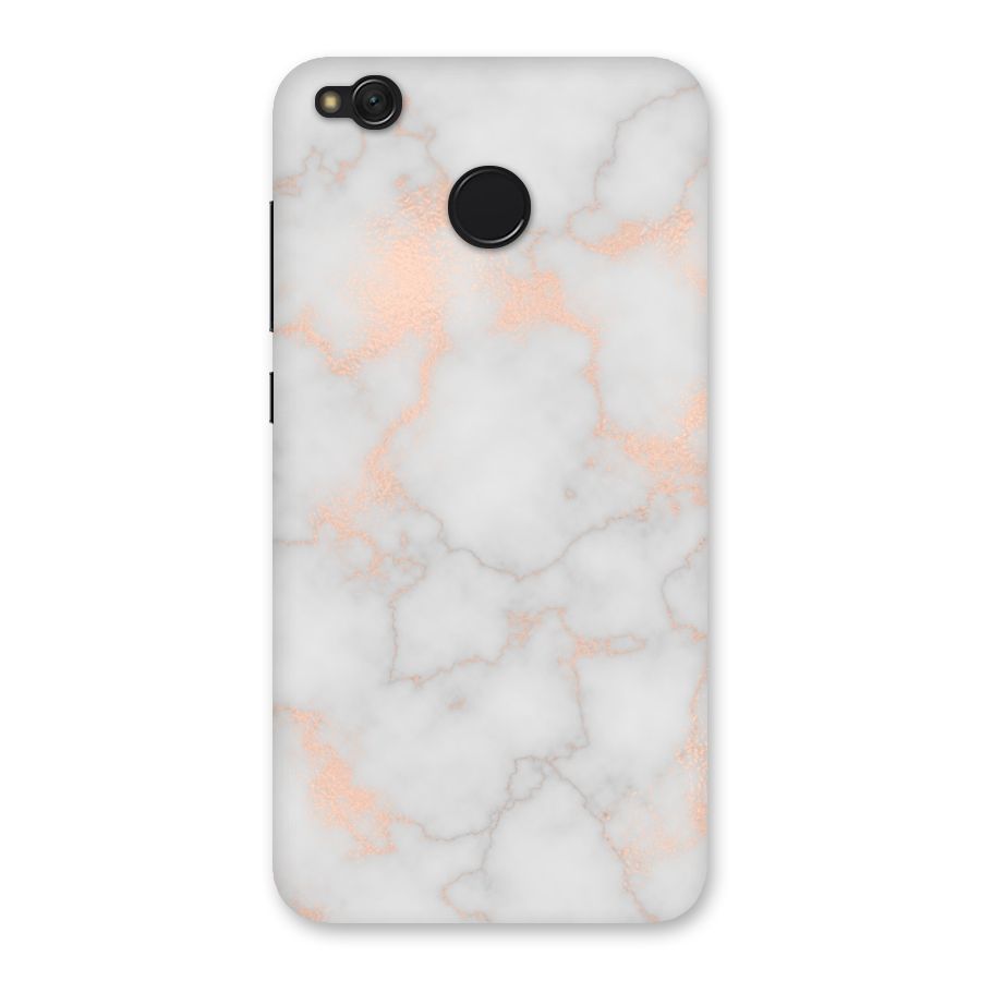 RoseGold Marble Back Case for Redmi 4