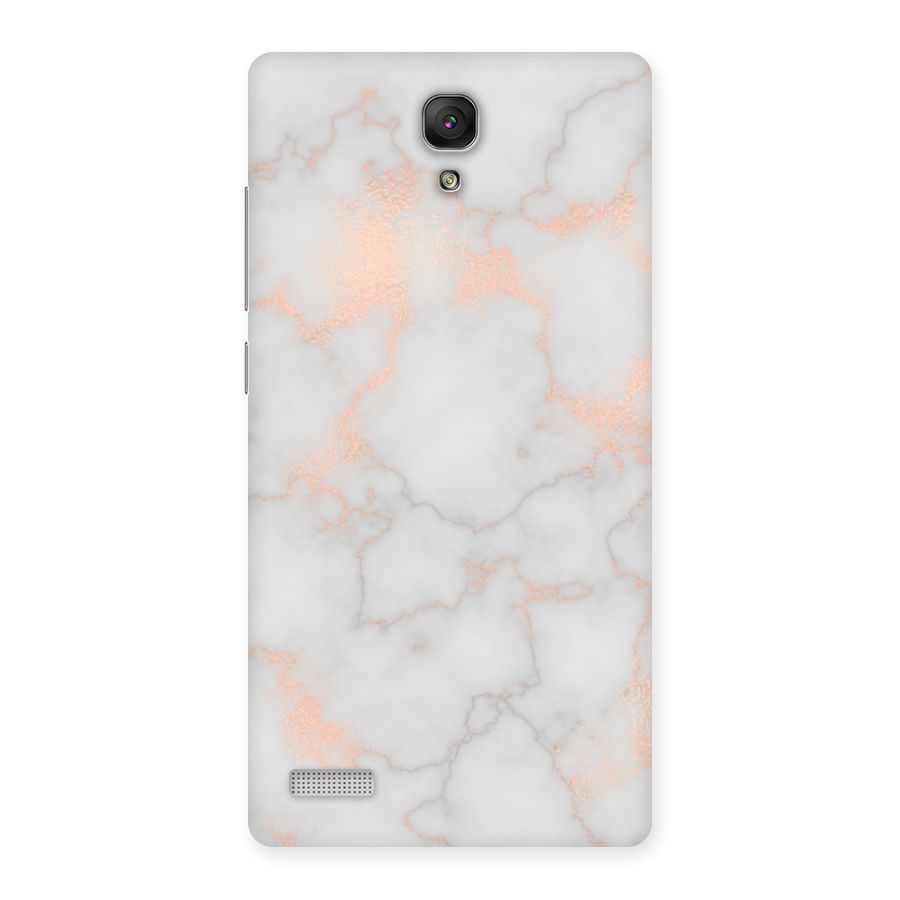 RoseGold Marble Back Case for Redmi Note