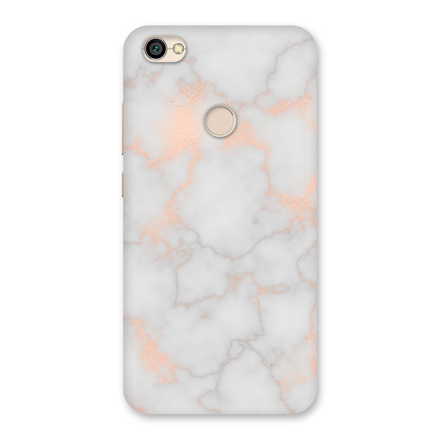 RoseGold Marble Back Case for Redmi Y1 2017