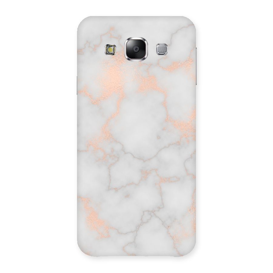 RoseGold Marble Back Case for Samsung Galaxy E5