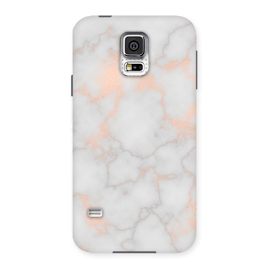 RoseGold Marble Back Case for Samsung Galaxy S5
