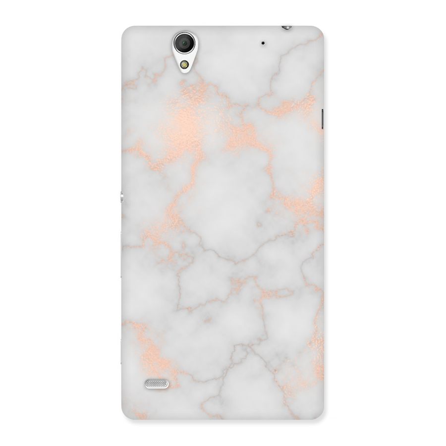 RoseGold Marble Back Case for Sony Xperia C4