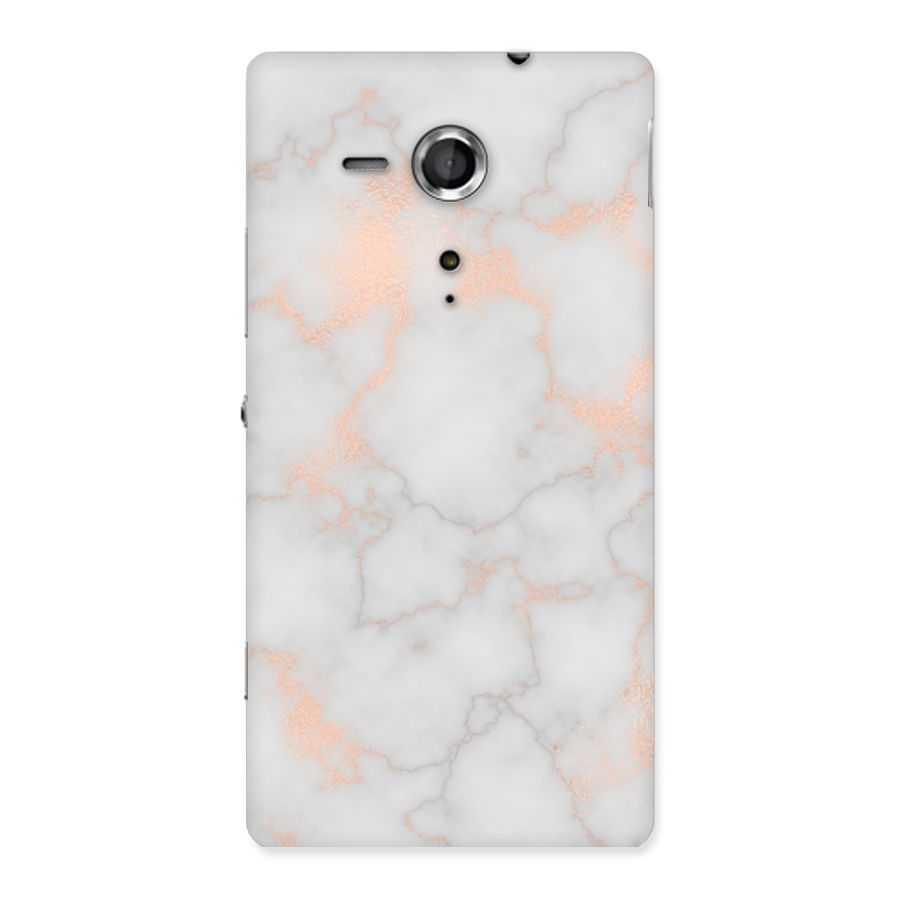 RoseGold Marble Back Case for Sony Xperia SP