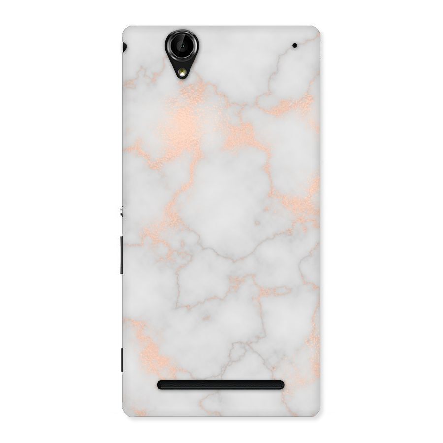 RoseGold Marble Back Case for Sony Xperia T2