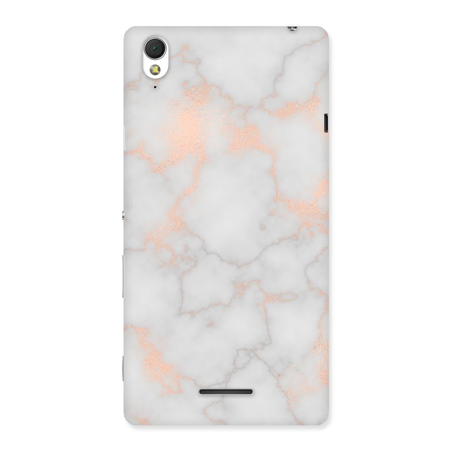 RoseGold Marble Back Case for Sony Xperia T3