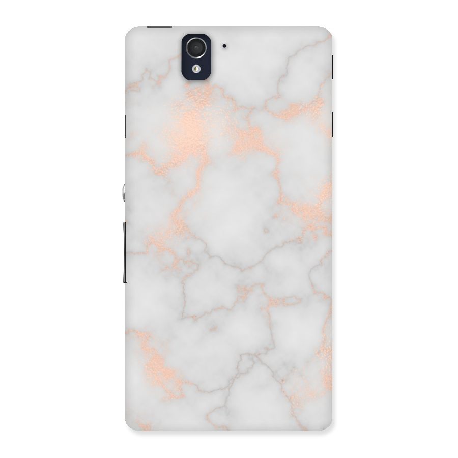 RoseGold Marble Back Case for Sony Xperia Z