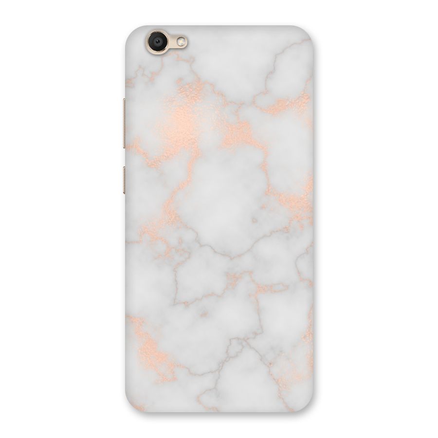 RoseGold Marble Back Case for Vivo V5