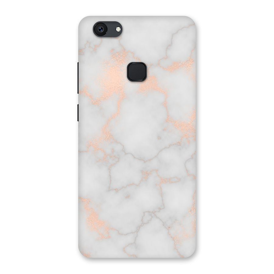 RoseGold Marble Back Case for Vivo V7 Plus