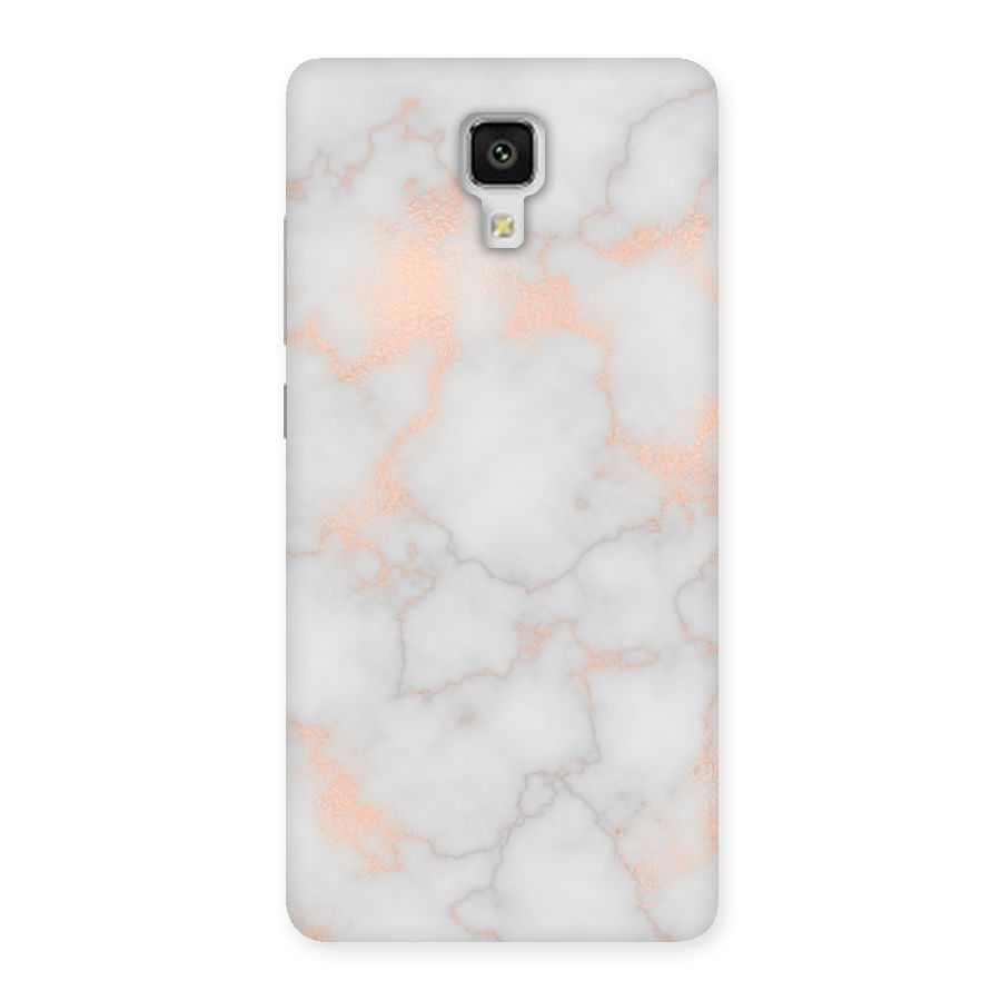 RoseGold Marble Back Case for Xiaomi Mi 4
