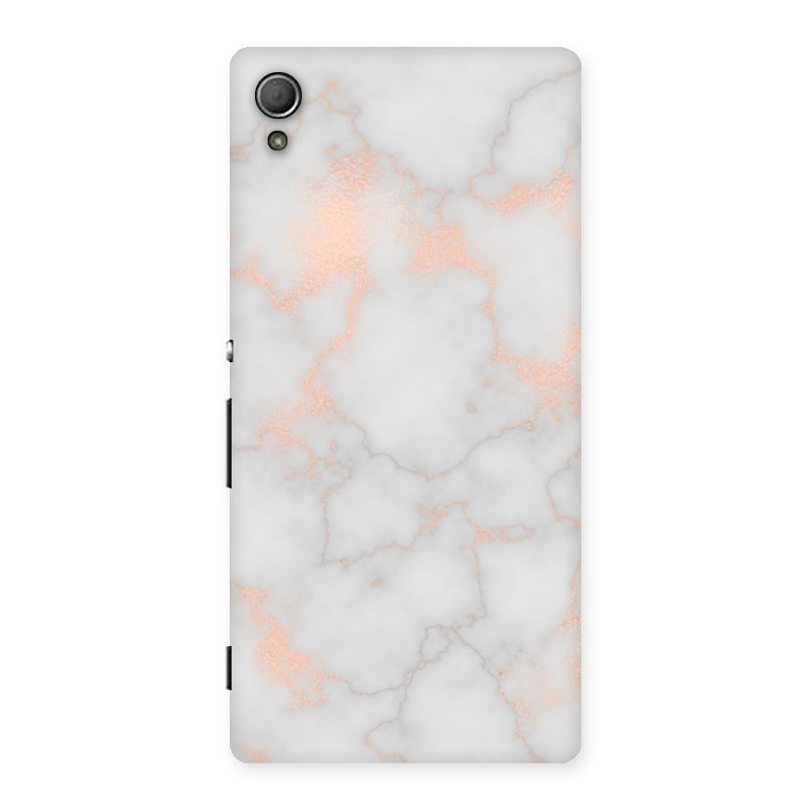 RoseGold Marble Back Case for Xperia Z4