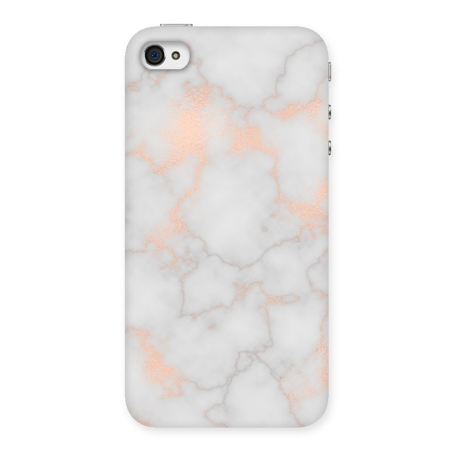 RoseGold Marble Back Case for iPhone 4 4s