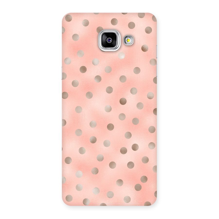 RoseGold Polka Dots Back Case for Galaxy A5 2016
