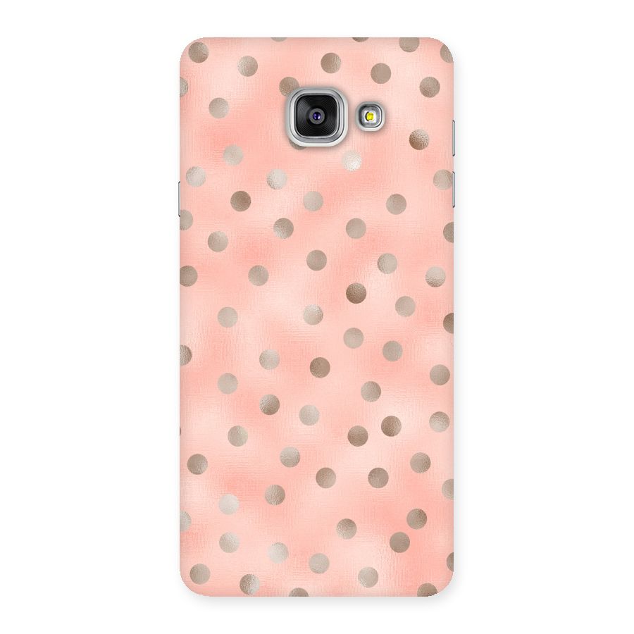 RoseGold Polka Dots Back Case for Galaxy A7 2016