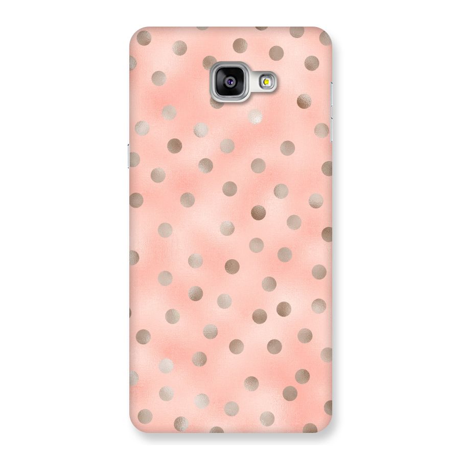 RoseGold Polka Dots Back Case for Galaxy A9
