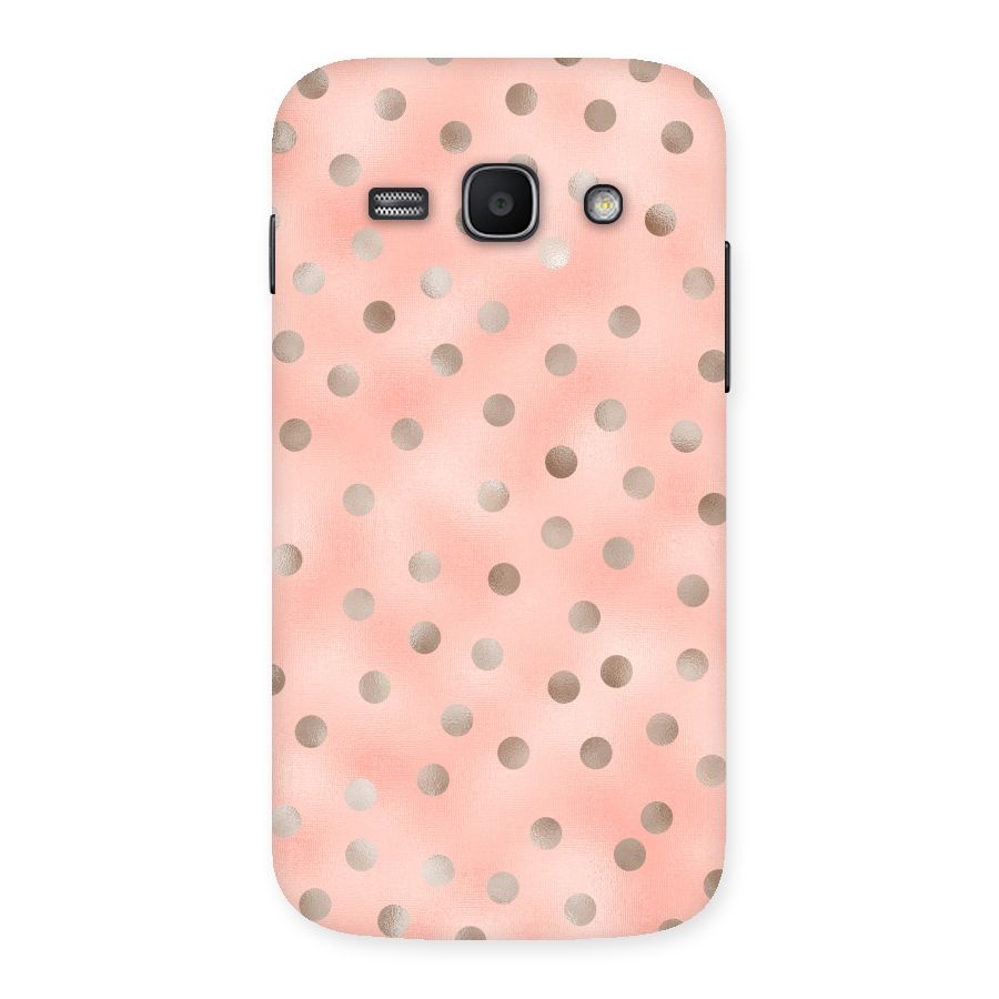 RoseGold Polka Dots Back Case for Galaxy Ace 3