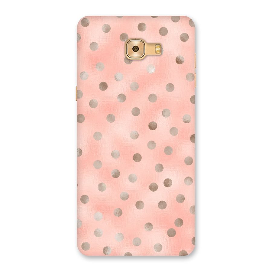 RoseGold Polka Dots Back Case for Galaxy C9 Pro
