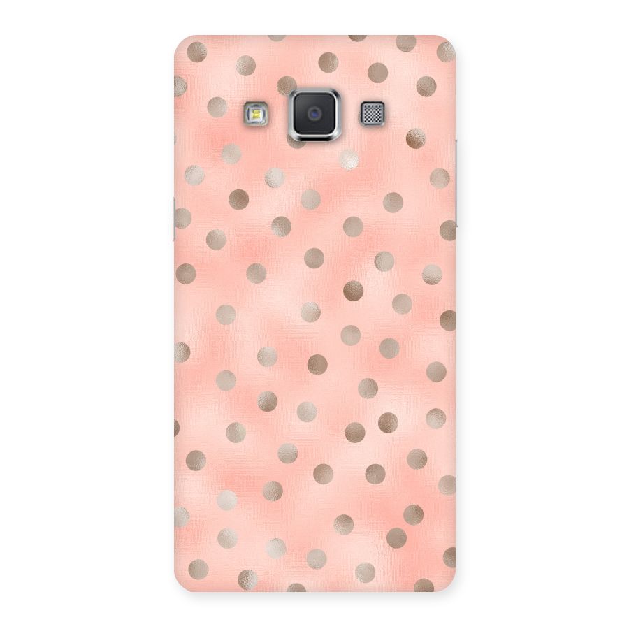 RoseGold Polka Dots Back Case for Galaxy Grand Max