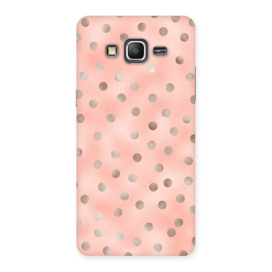 RoseGold Polka Dots Back Case for Galaxy Grand Prime