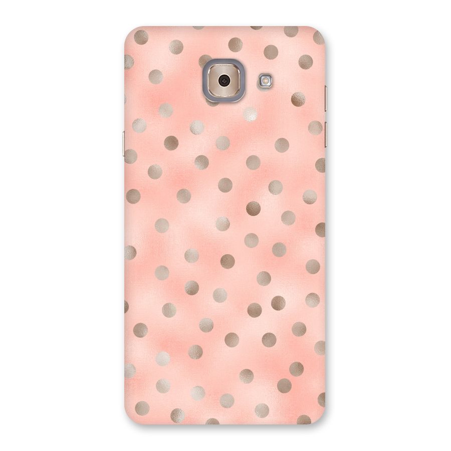 RoseGold Polka Dots Back Case for Galaxy J7 Max