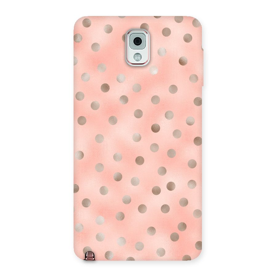 RoseGold Polka Dots Back Case for Galaxy Note 3