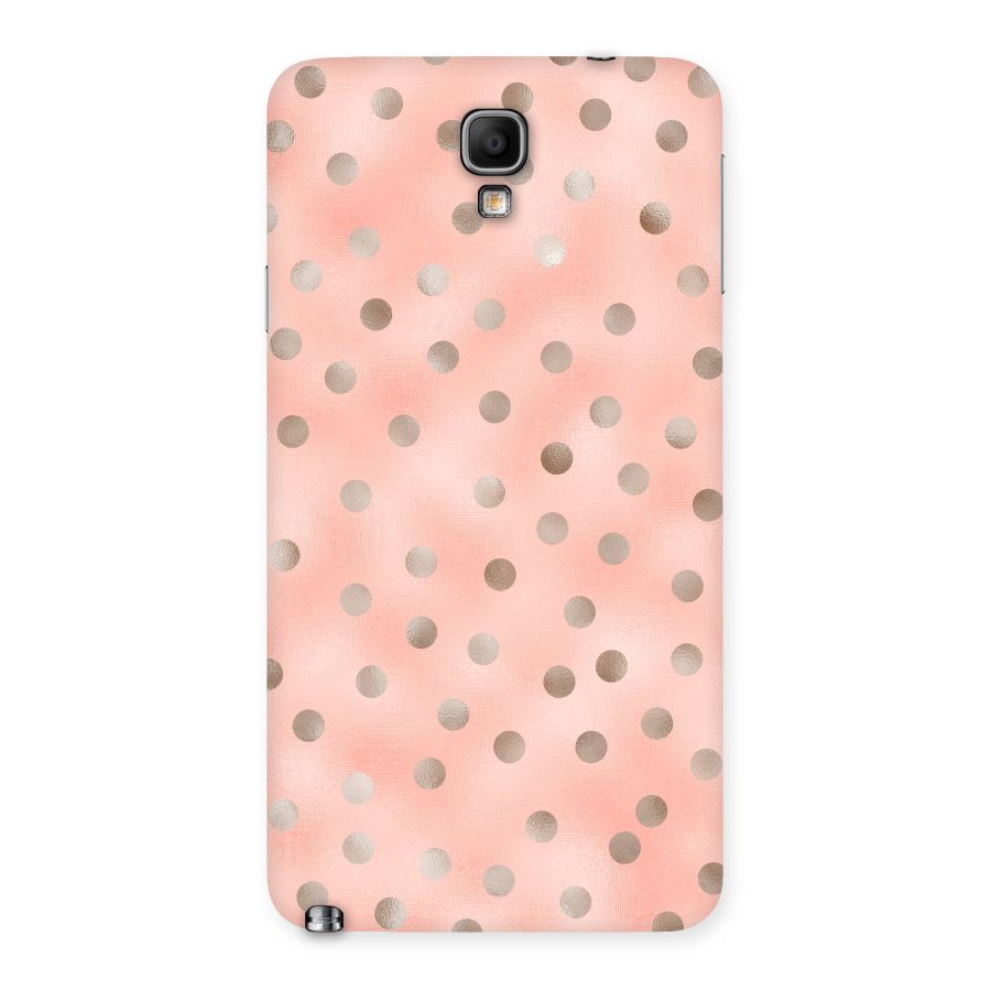 RoseGold Polka Dots Back Case for Galaxy Note 3 Neo
