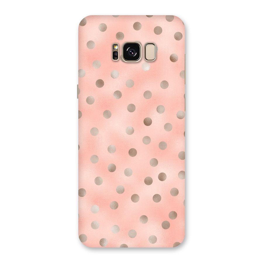 RoseGold Polka Dots Back Case for Galaxy S8 Plus
