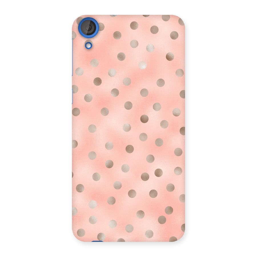 RoseGold Polka Dots Back Case for HTC Desire 820