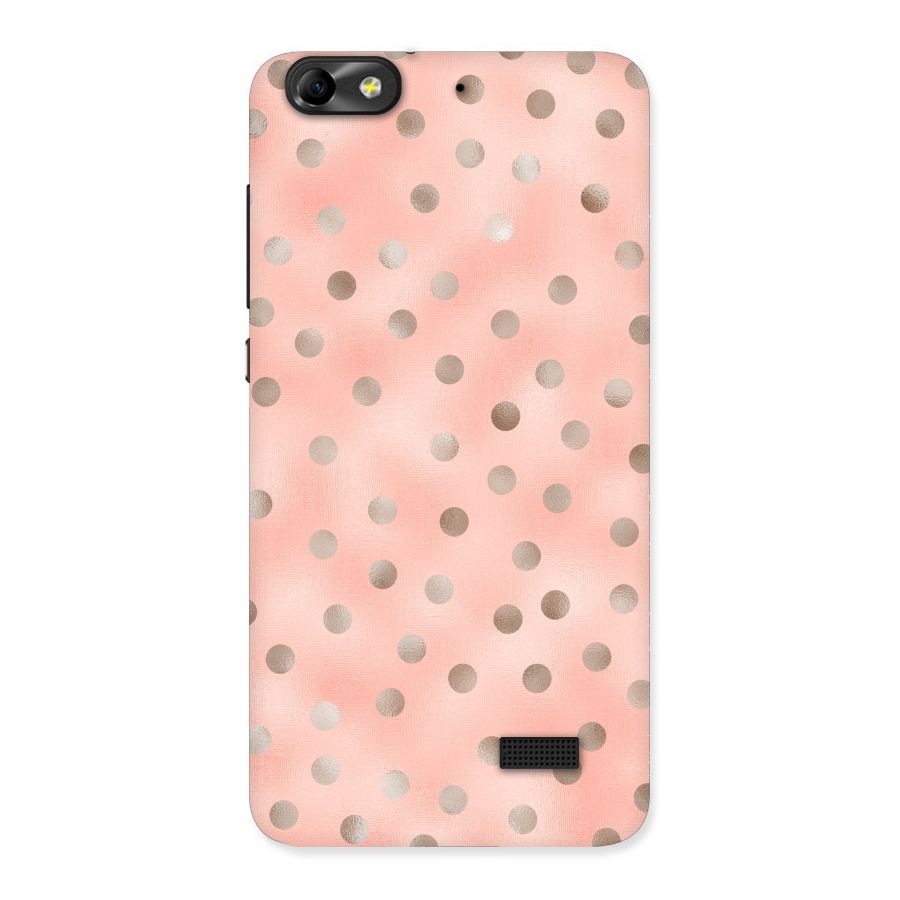 RoseGold Polka Dots Back Case for Honor 4C
