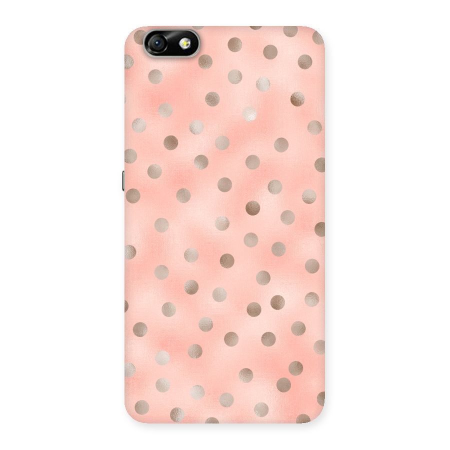 RoseGold Polka Dots Back Case for Honor 4X