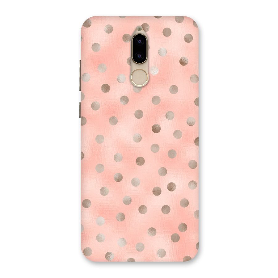 RoseGold Polka Dots Back Case for Honor 9i