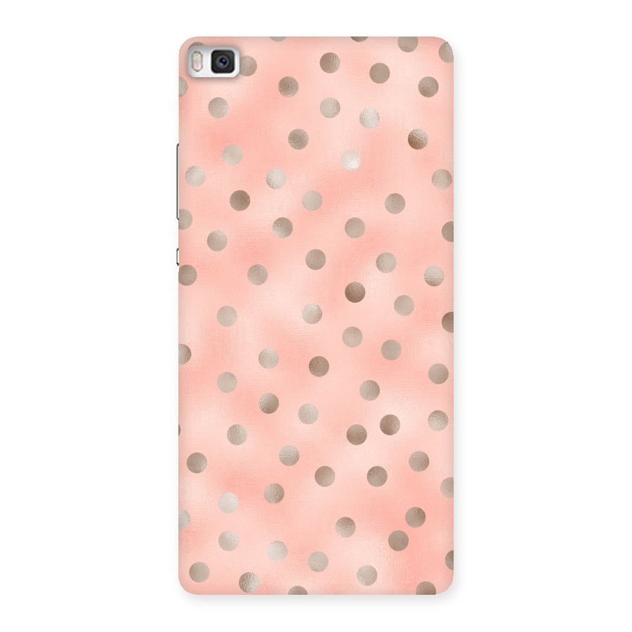 RoseGold Polka Dots Back Case for Huawei P8