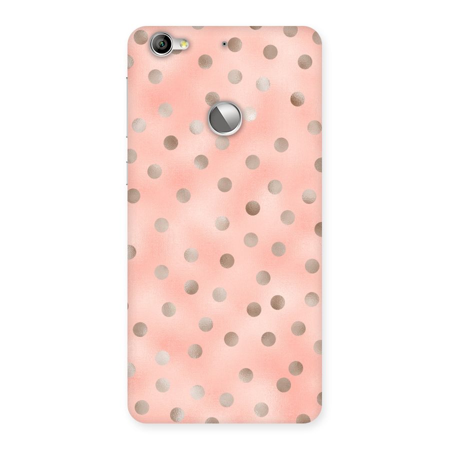 RoseGold Polka Dots Back Case for LeTV Le 1s