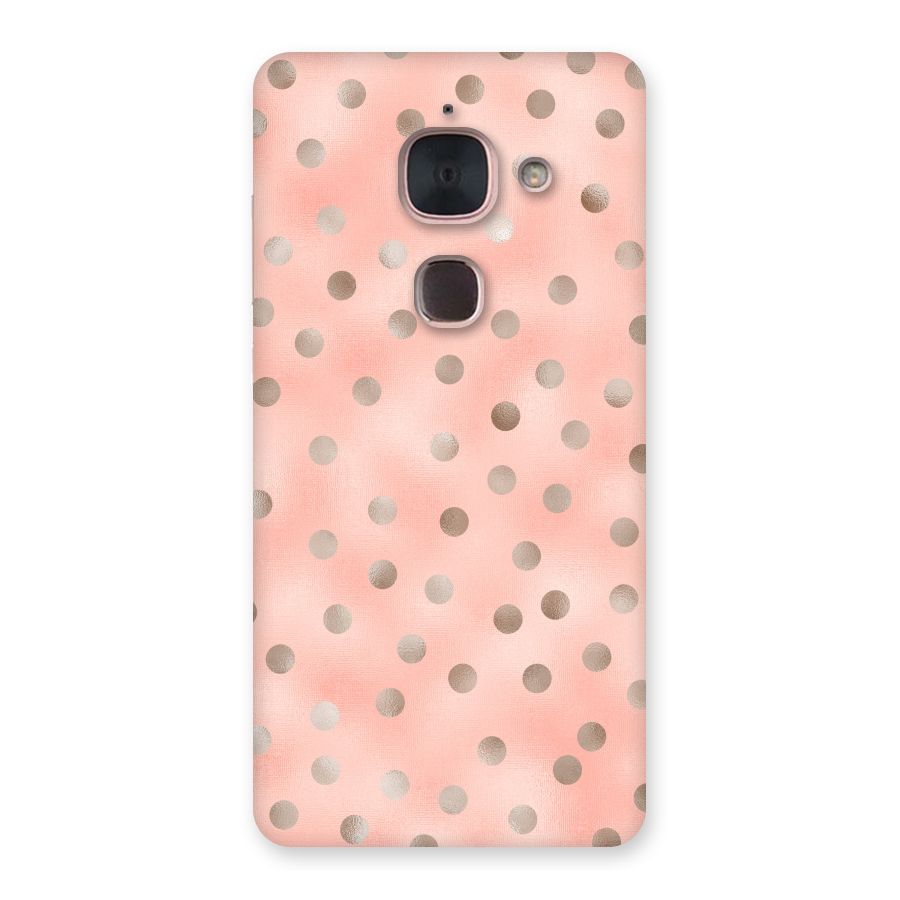 RoseGold Polka Dots Back Case for Le Max 2