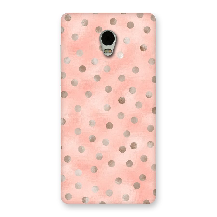 RoseGold Polka Dots Back Case for Lenovo Vibe P1