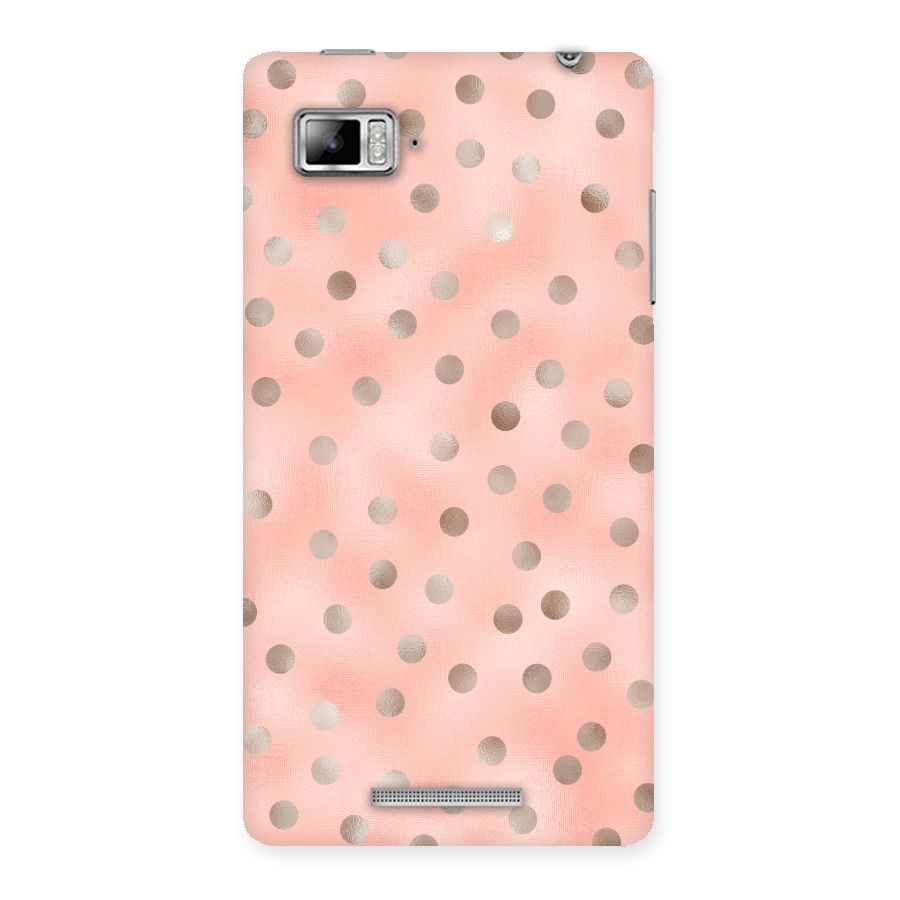 RoseGold Polka Dots Back Case for Lenovo Vibe Z K910