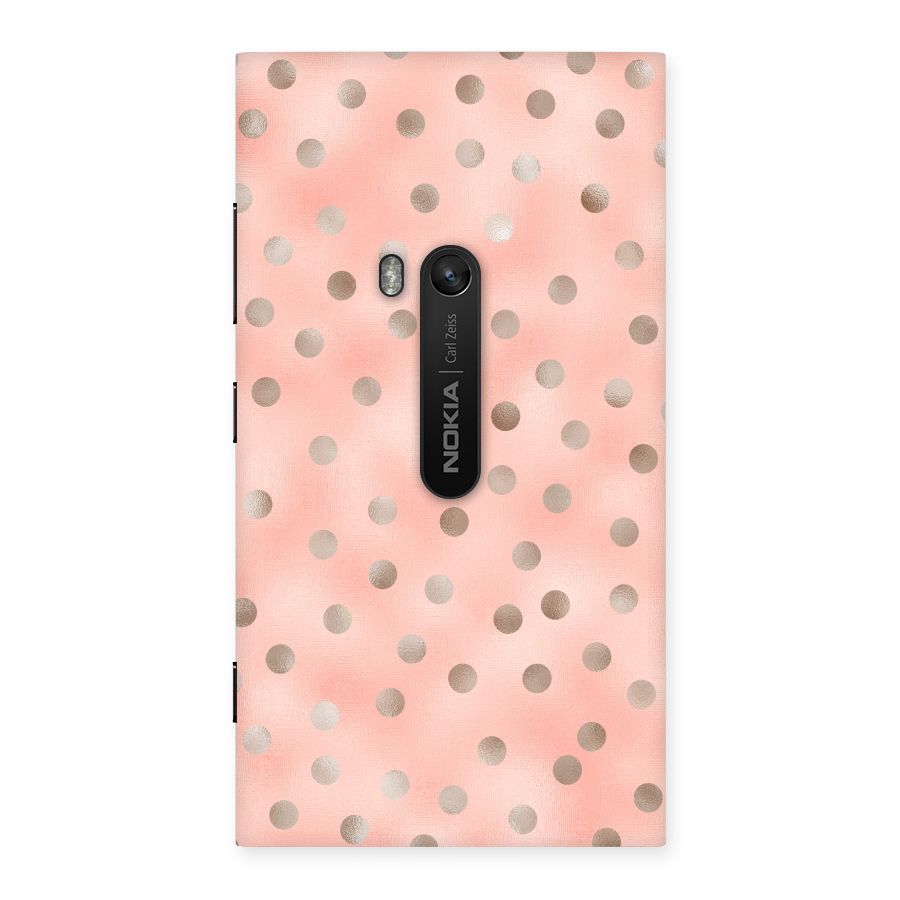 RoseGold Polka Dots Back Case for Lumia 920