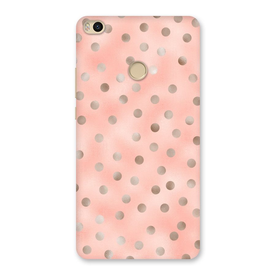 RoseGold Polka Dots Back Case for Mi Max 2
