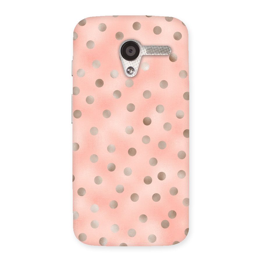 RoseGold Polka Dots Back Case for Moto X