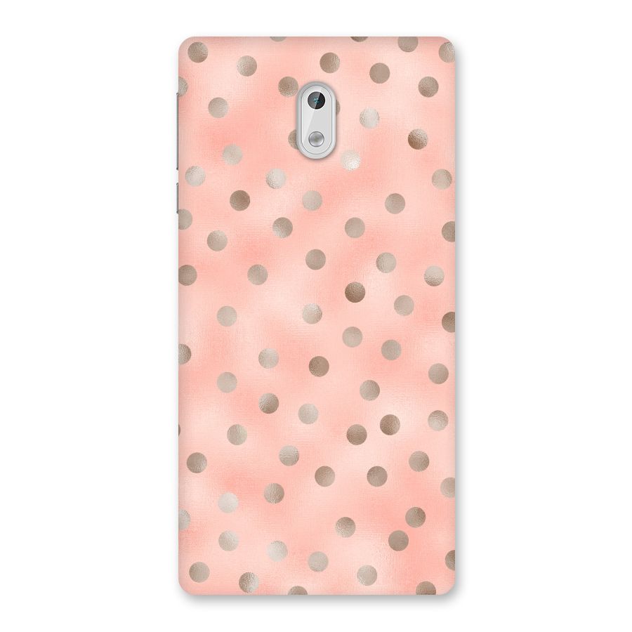 RoseGold Polka Dots Back Case for Nokia 3