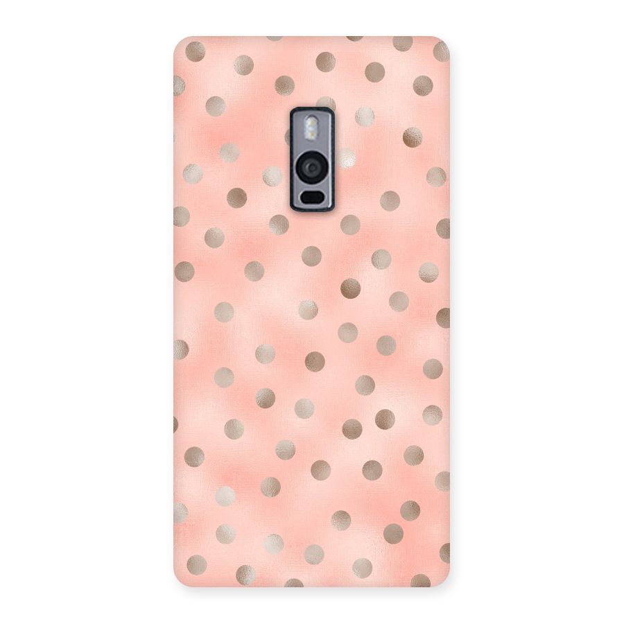 RoseGold Polka Dots Back Case for OnePlus Two