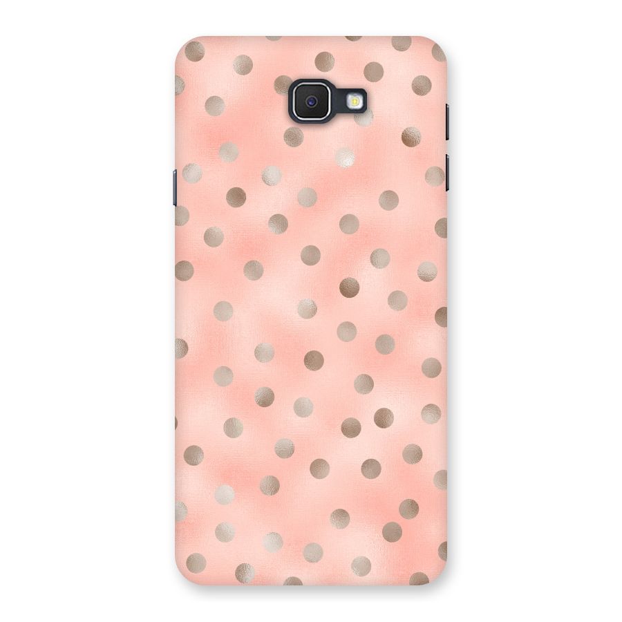 RoseGold Polka Dots Back Case for Samsung Galaxy J7 Prime