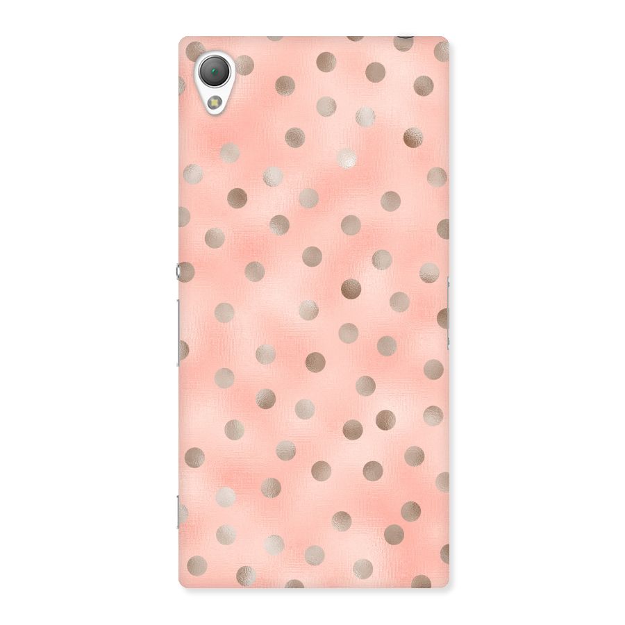 RoseGold Polka Dots Back Case for Sony Xperia Z3