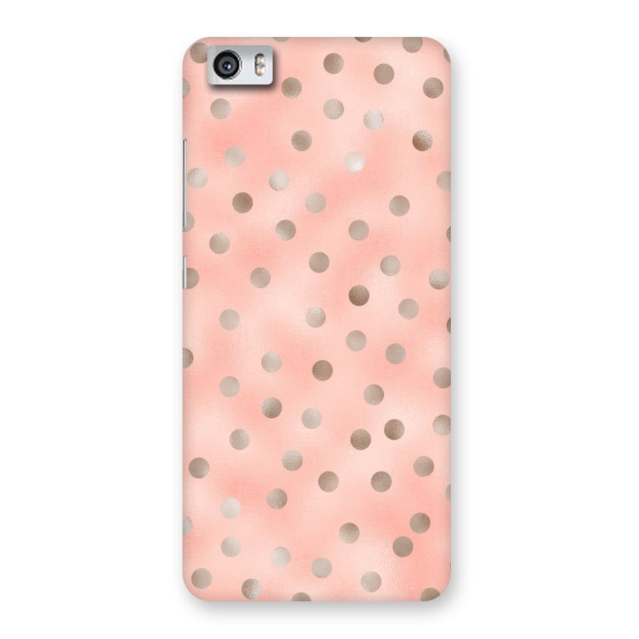 RoseGold Polka Dots Back Case for Xiaomi Redmi Mi5