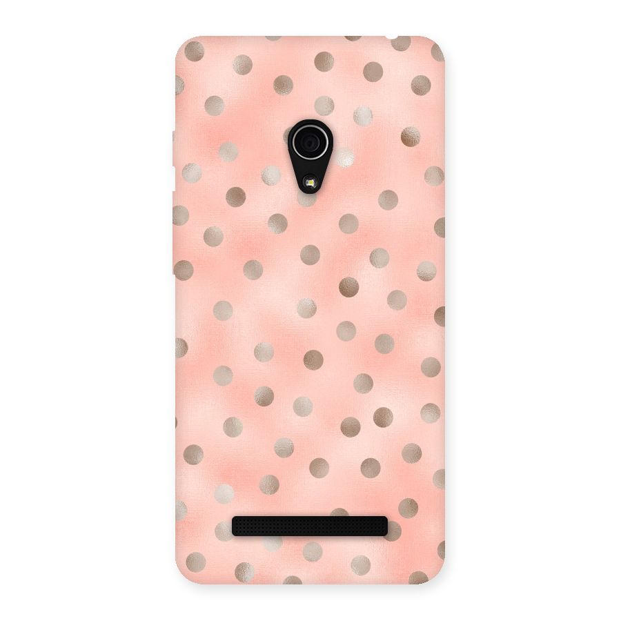RoseGold Polka Dots Back Case for Zenfone 5